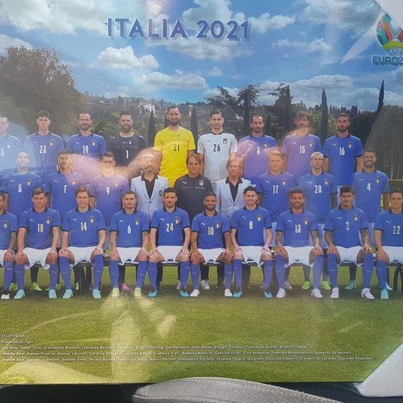 Italia 2021 National Team Euro Poster Plaque - Picture 2 of 3